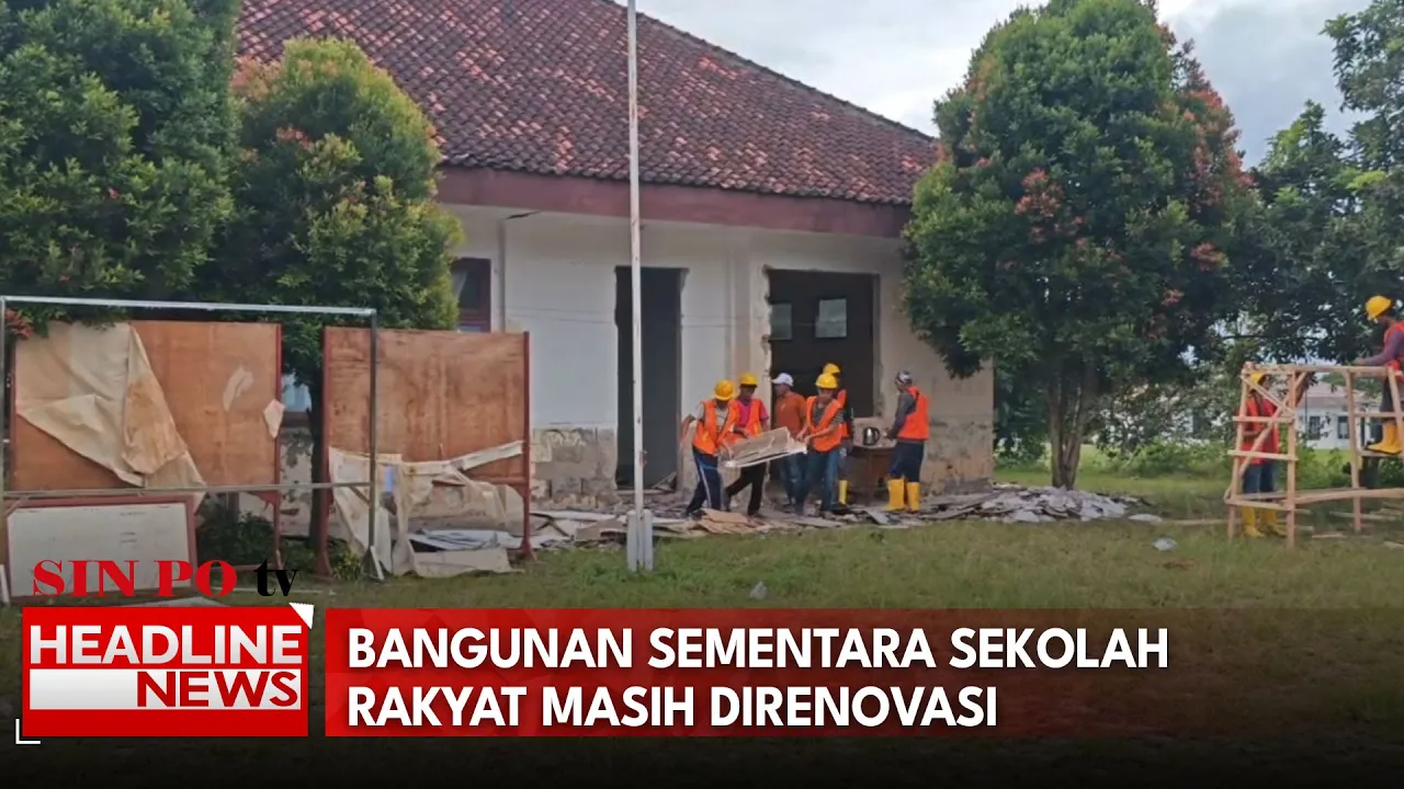 Bangunan Sementara Sekolah Rakyat Masih Direnovasi