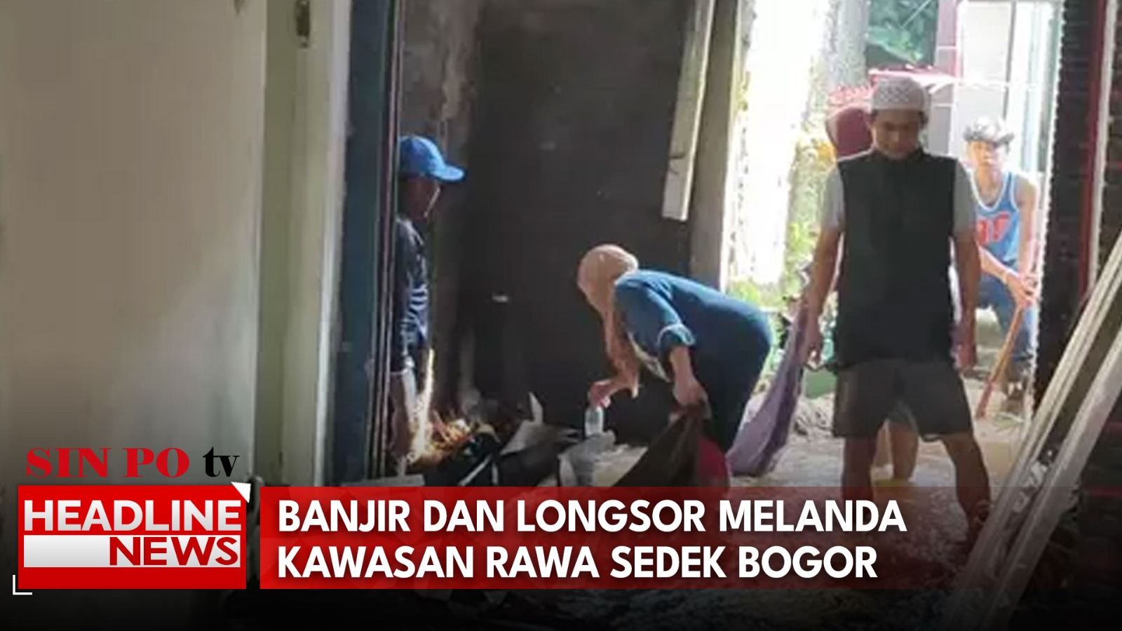 Banjir dan Longsor Melanda Kawasan Rawa Sedek Bogor