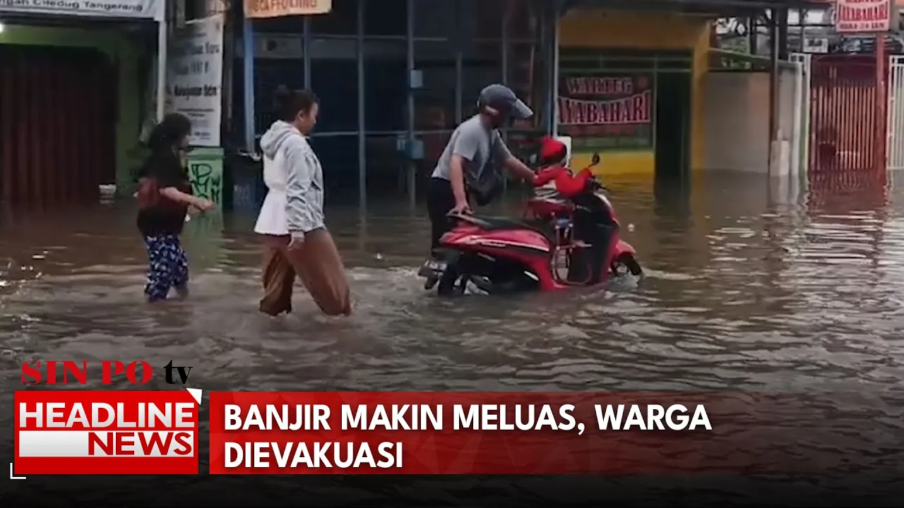 Banjir Makin Meluas, Warga Dievakuasi, Akses Jalan Tangerang-Jakarta Terputus