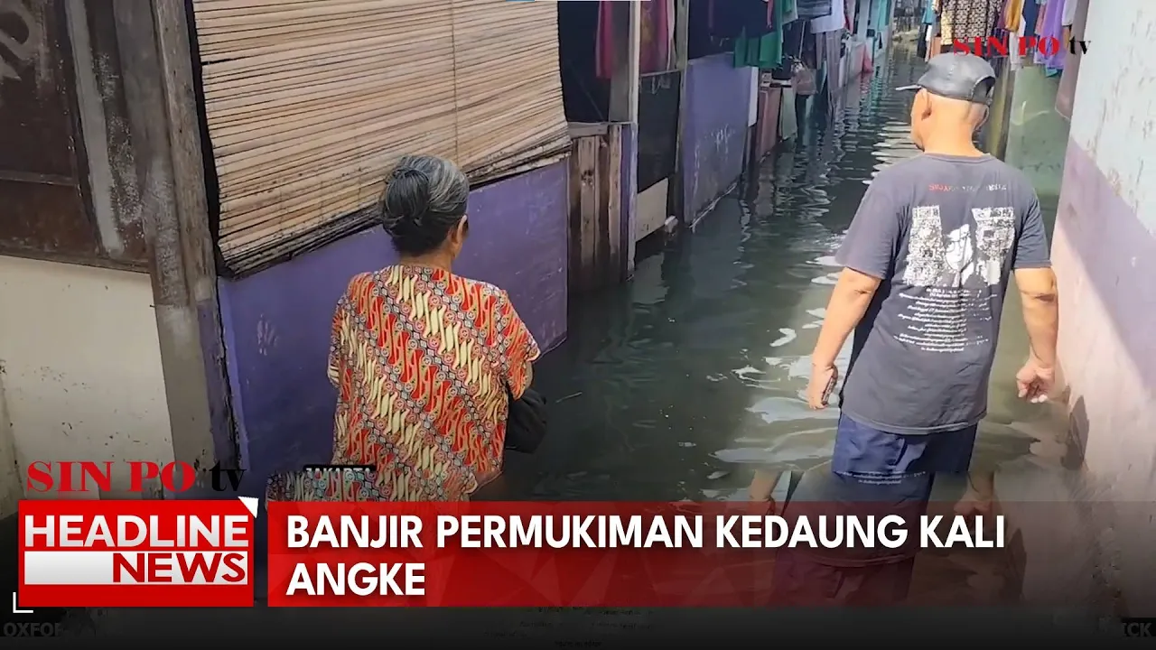 Banjir Permukiman Kedaung Kali Angke