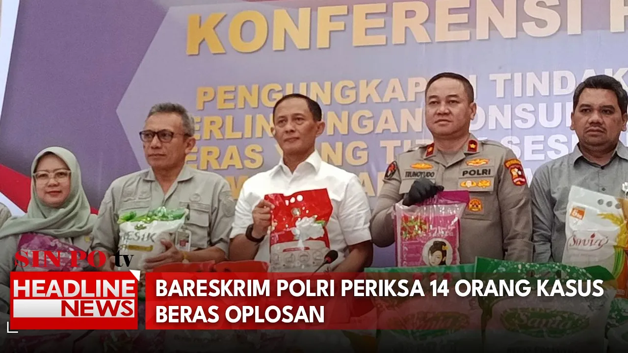 Bareskrim Polri Periksa 14 Orang Kasus Beras Oplosan