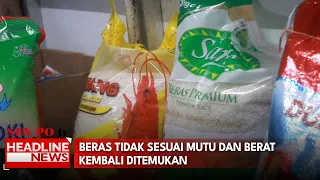 Beras Tidak Sesuai Mutu dan Berat Kembali Ditemukan