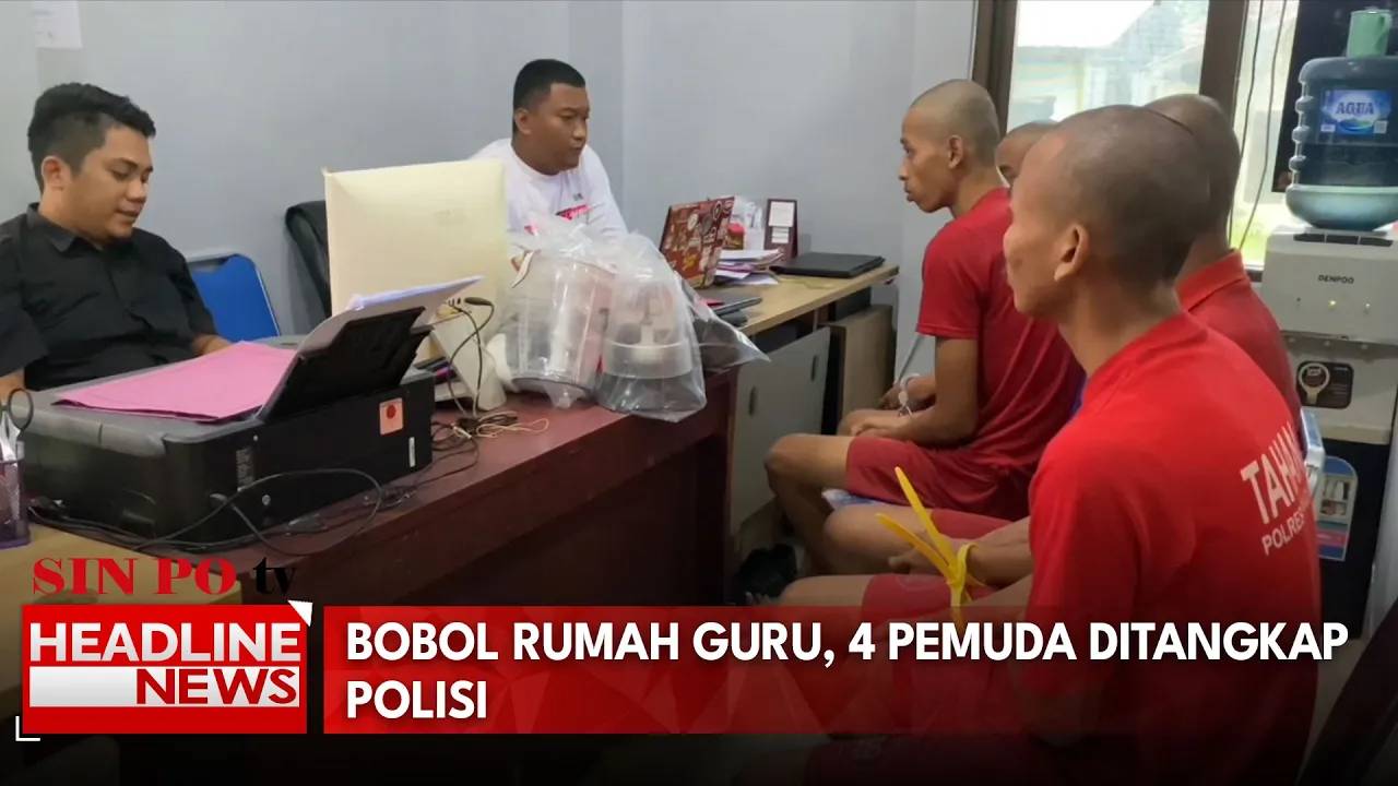 Bobol Rumah Guru, Empat Pemuda Ditangkap Polisi