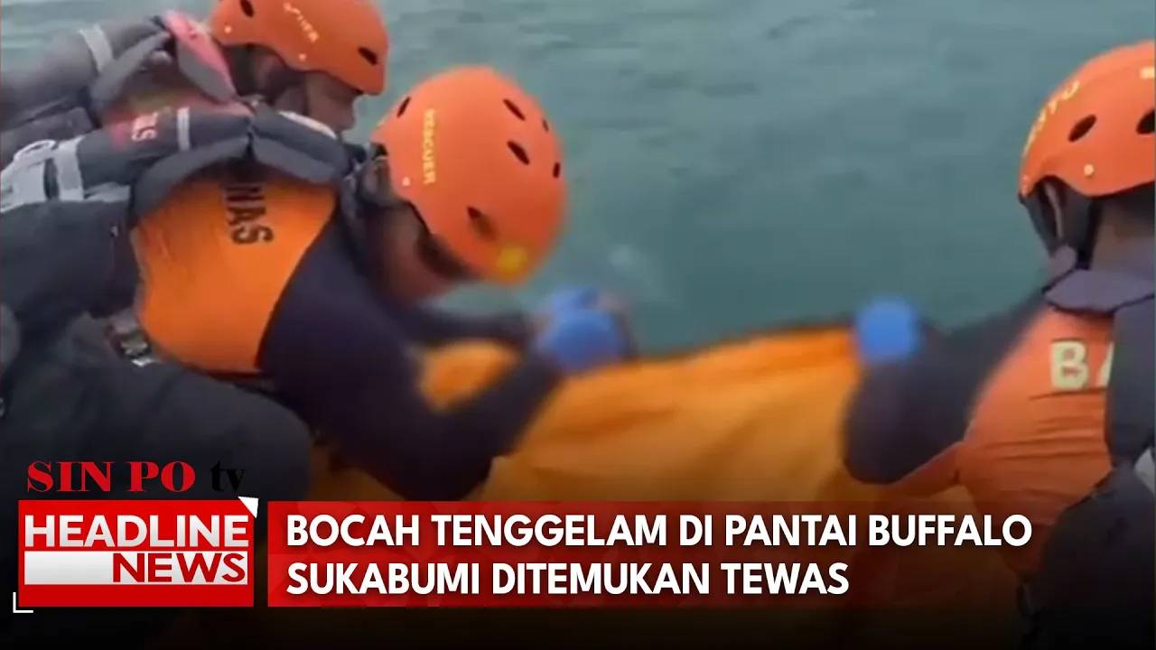Bocah Tenggelam di Pantai Buffalo Sukabumi Ditemukan Tewas