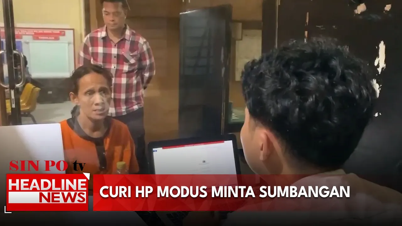 Curi HP Modus Minta Sumbangan