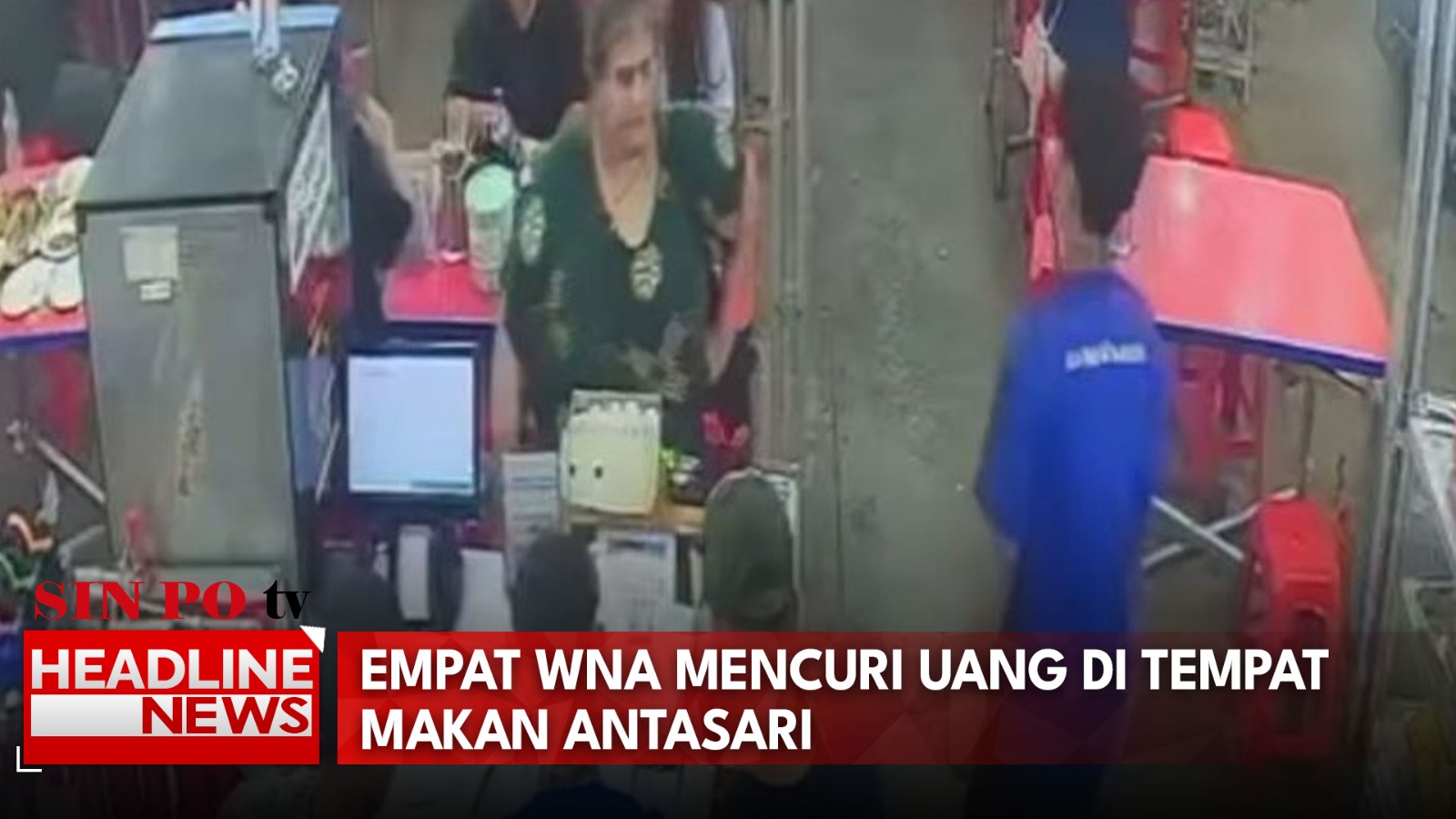 Empat WNA Mencuri Uang di Tempat Makan Antasari