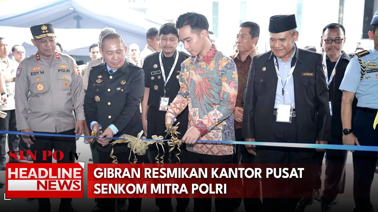 Gibran Resmikan Kantor Pusat Senkom Mitra Polri