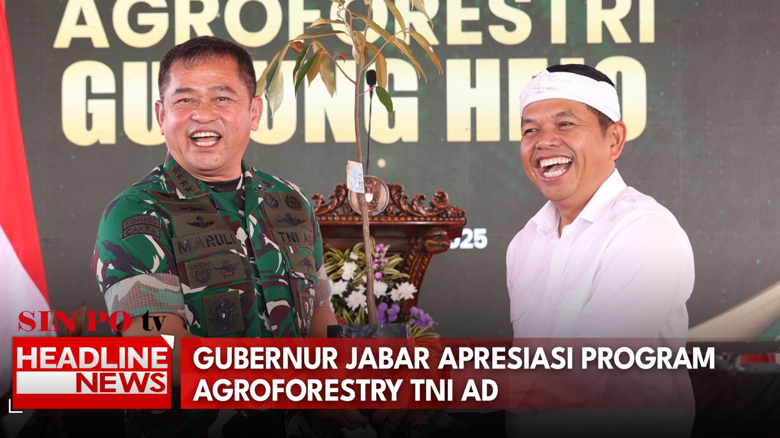 Gubernur Jabar Apresiasi Program Agroforestry TNI AD