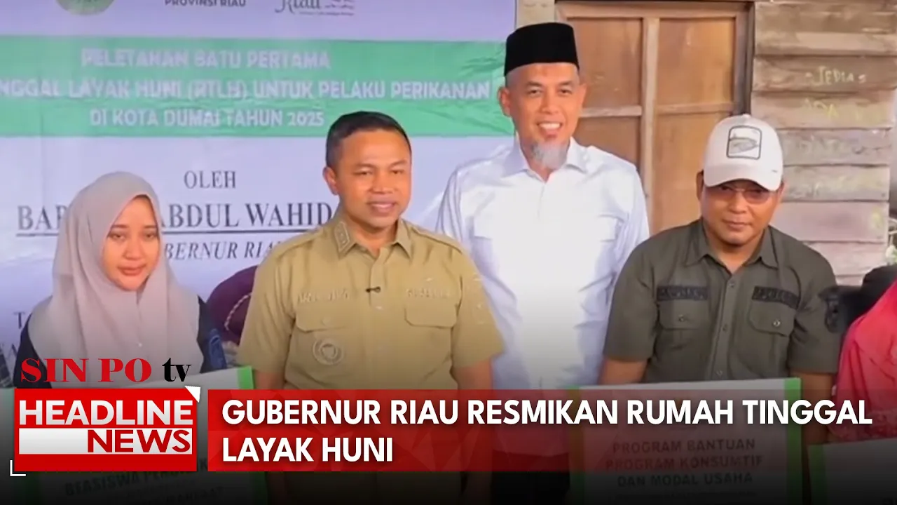 Gubernur Riau Resmikan Rumah Tinggal Layak Huni