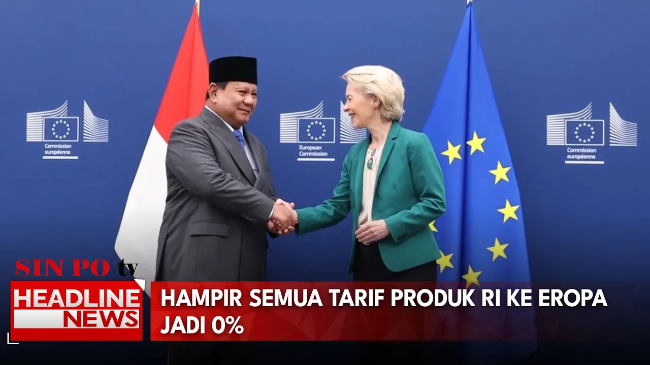 Hampir Semua Tarif Produk RI Ke Eropa Jadi 0%