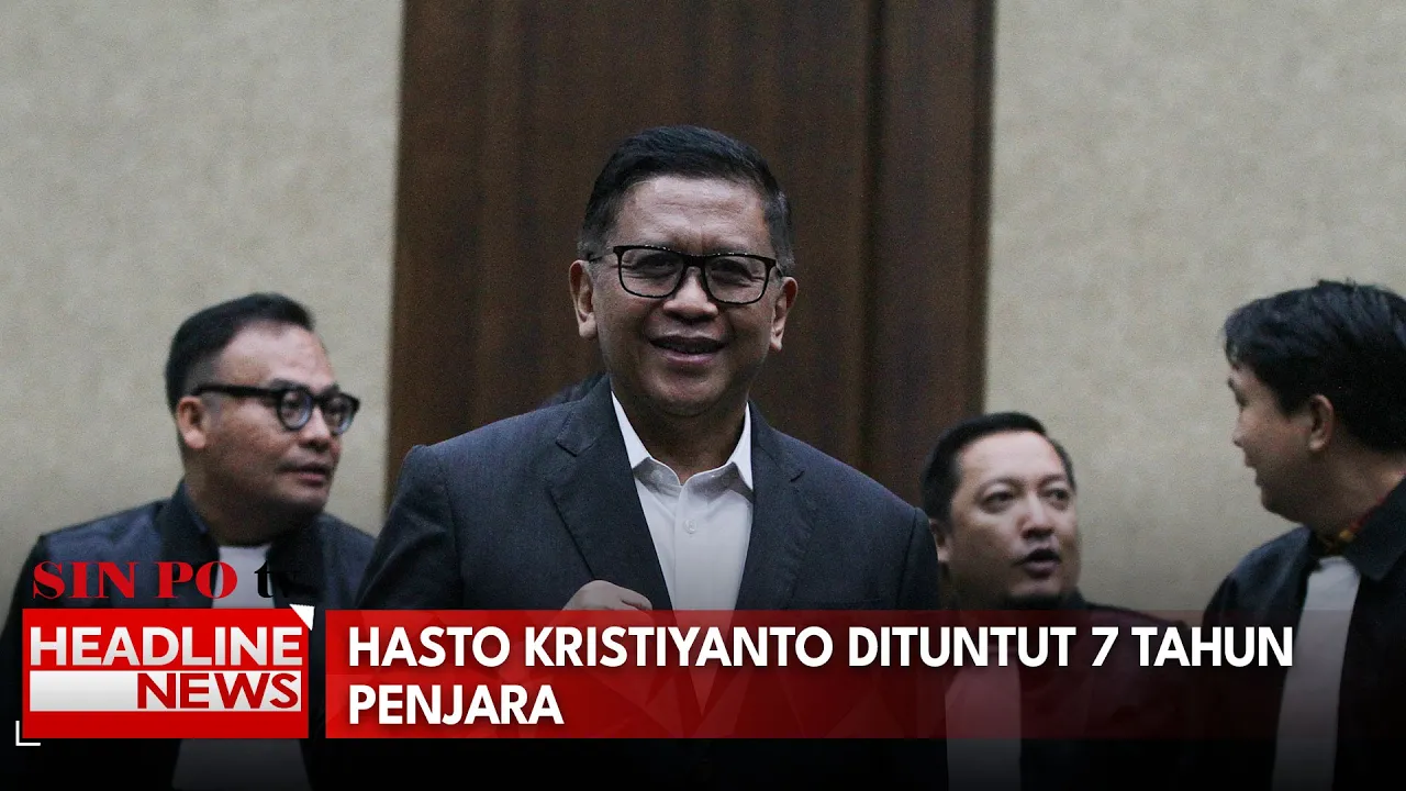 Hasto Kristiyanto Dituntut 7 Tahun Penjara