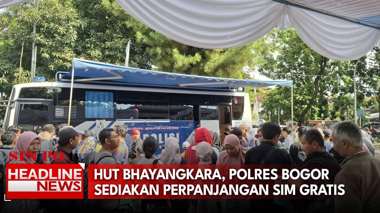 HUT Bhayangkara, Polres Bogor Sediakan Perpanjangan SIM Gratis