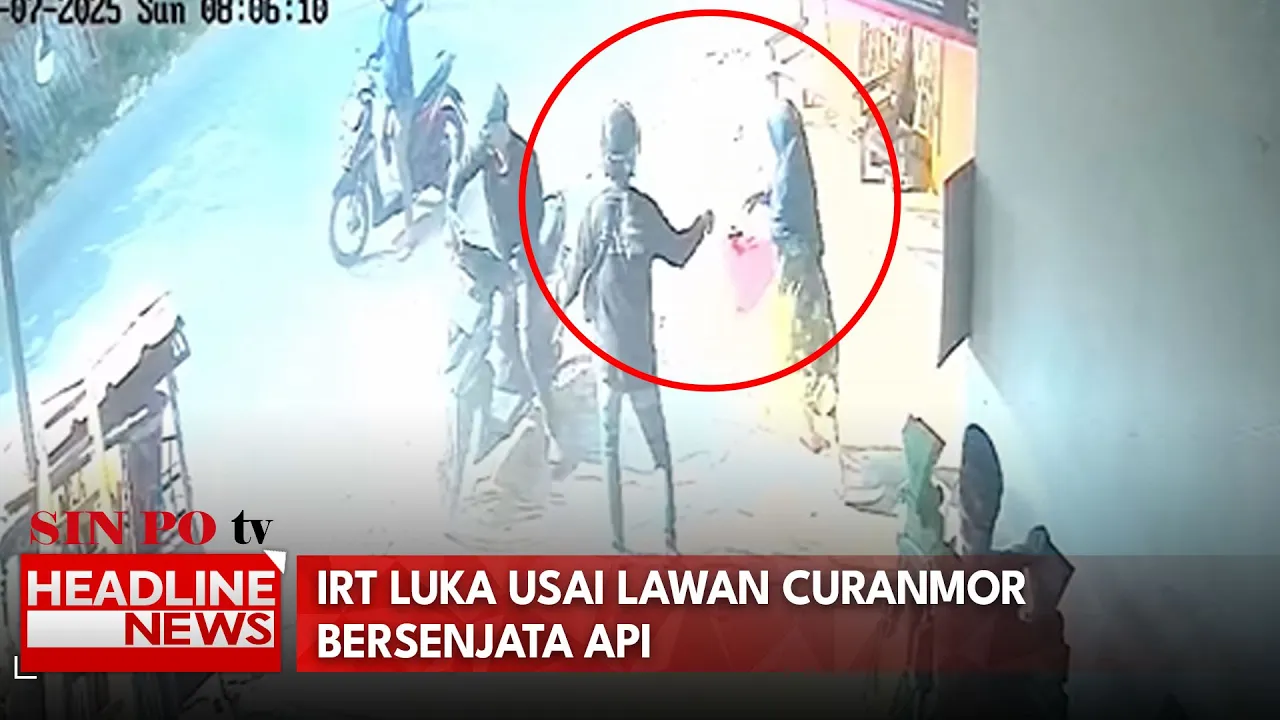 IRT Luka Usai Lawan Curanmor Bersenjata Api