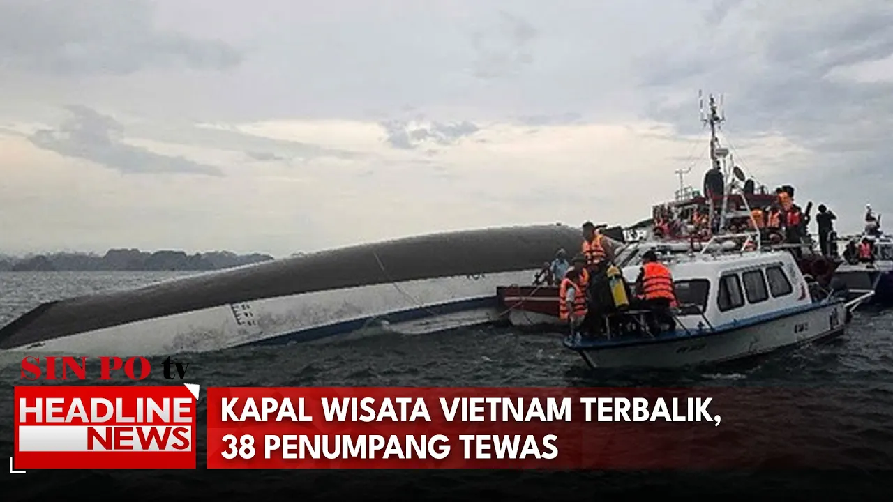 Kapal Wisata Vietnam Terbalik, 38 Penumpang Tewas