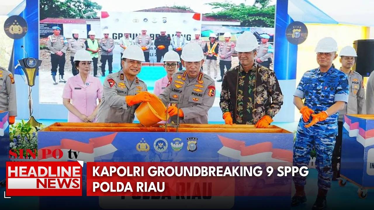 Kapolri Groundbreaking 9 SPPG Polda Riau