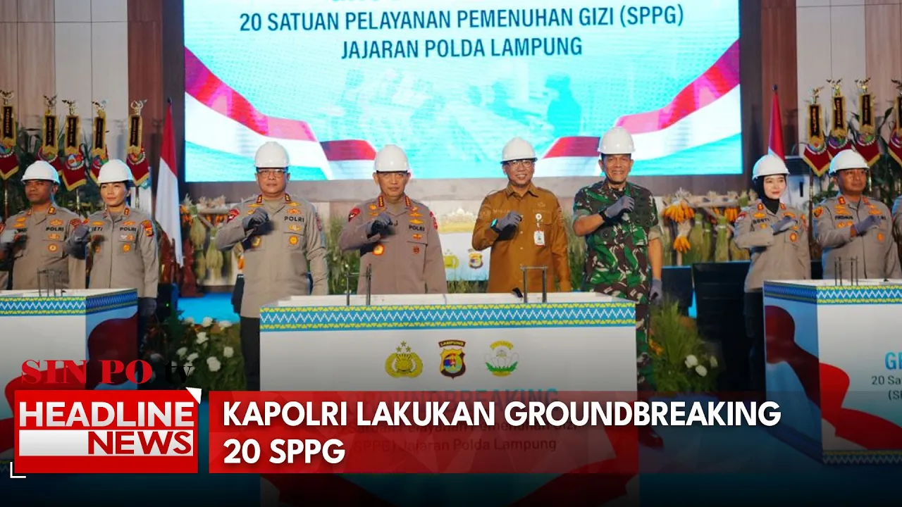 Kapolri Lakukan Groundbreaking 20 SPPG