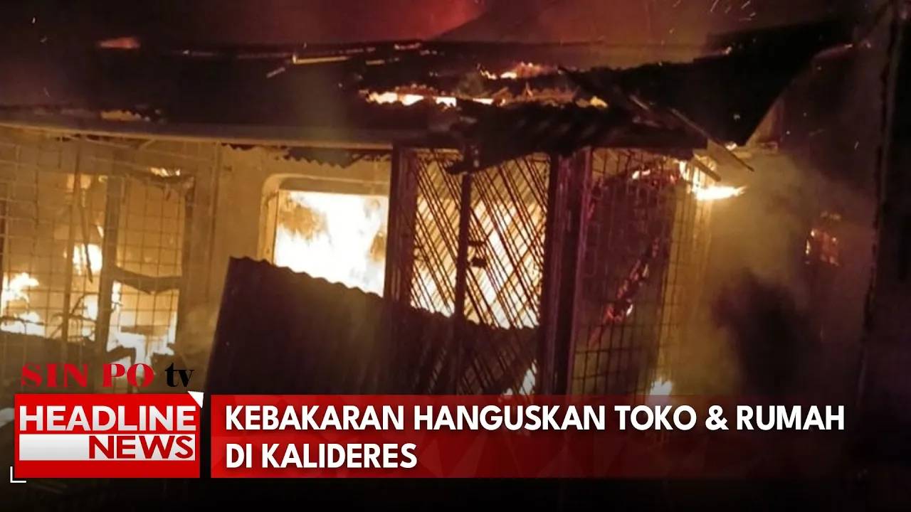 Kebakaran Hanguskan Toko & Rumah di Kalideres