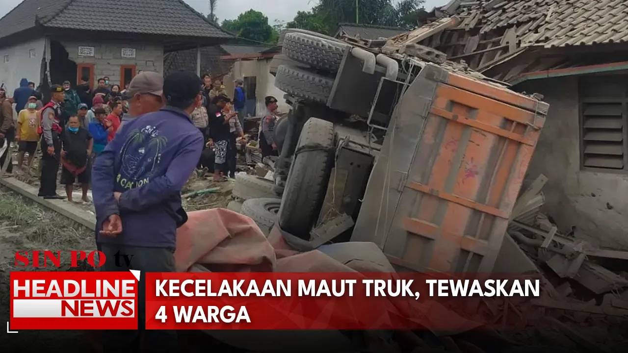 Kecelakaan Maut Truk, Tewaskan 4 Warga