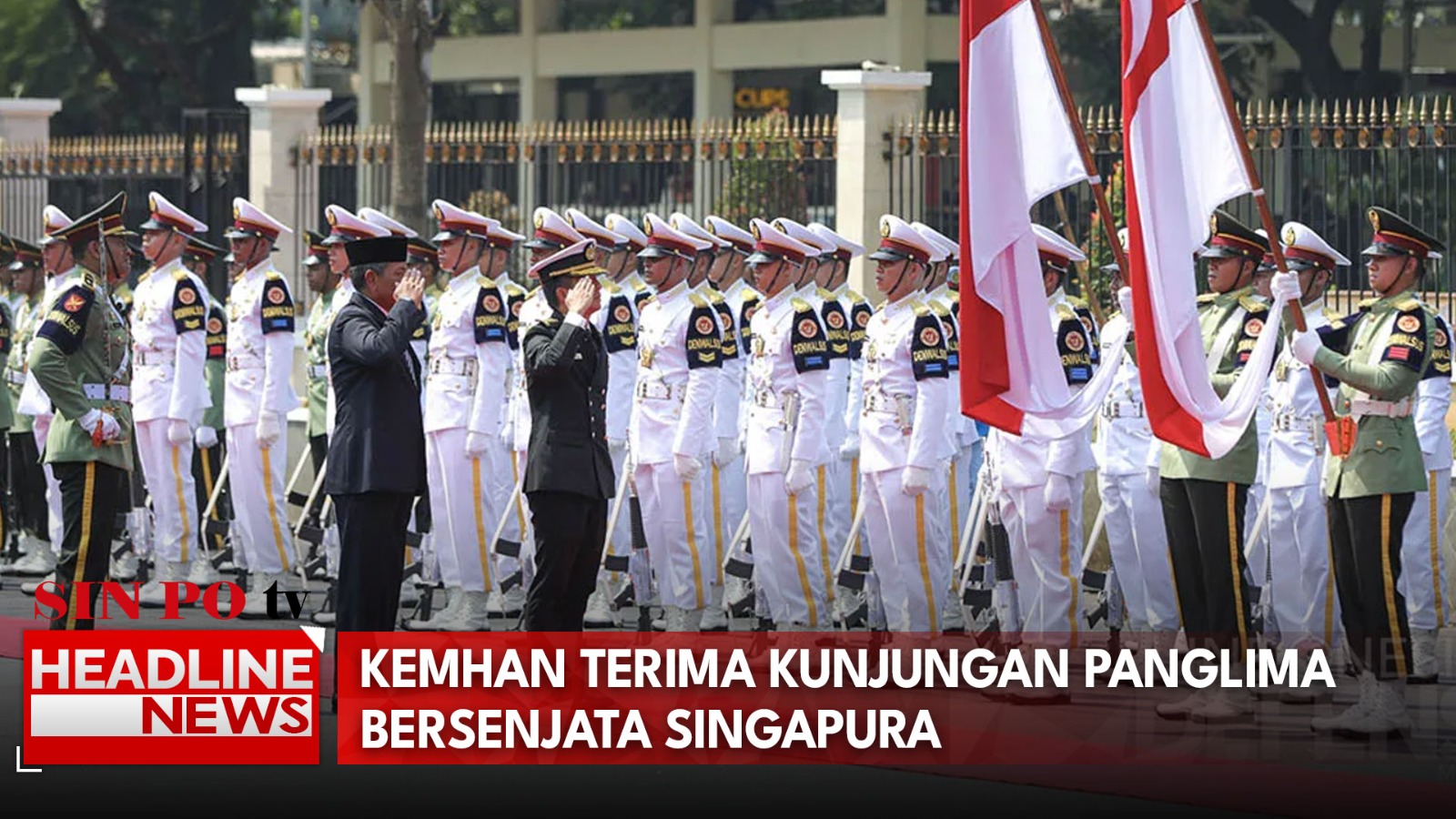 Kemhan Terima Kunjungan Kehormatan Panglima Bersenjata Singapura