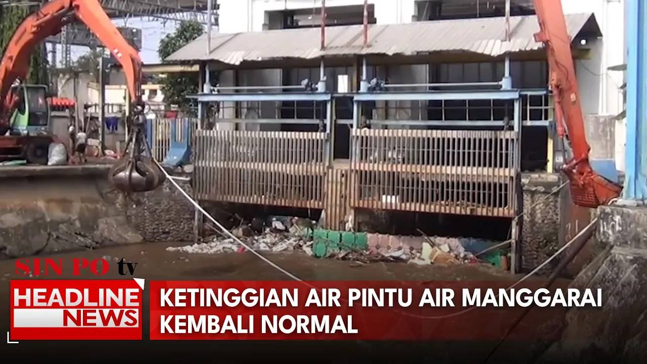 Ketinggian Air Pintu Air Manggarai Kembali Normal