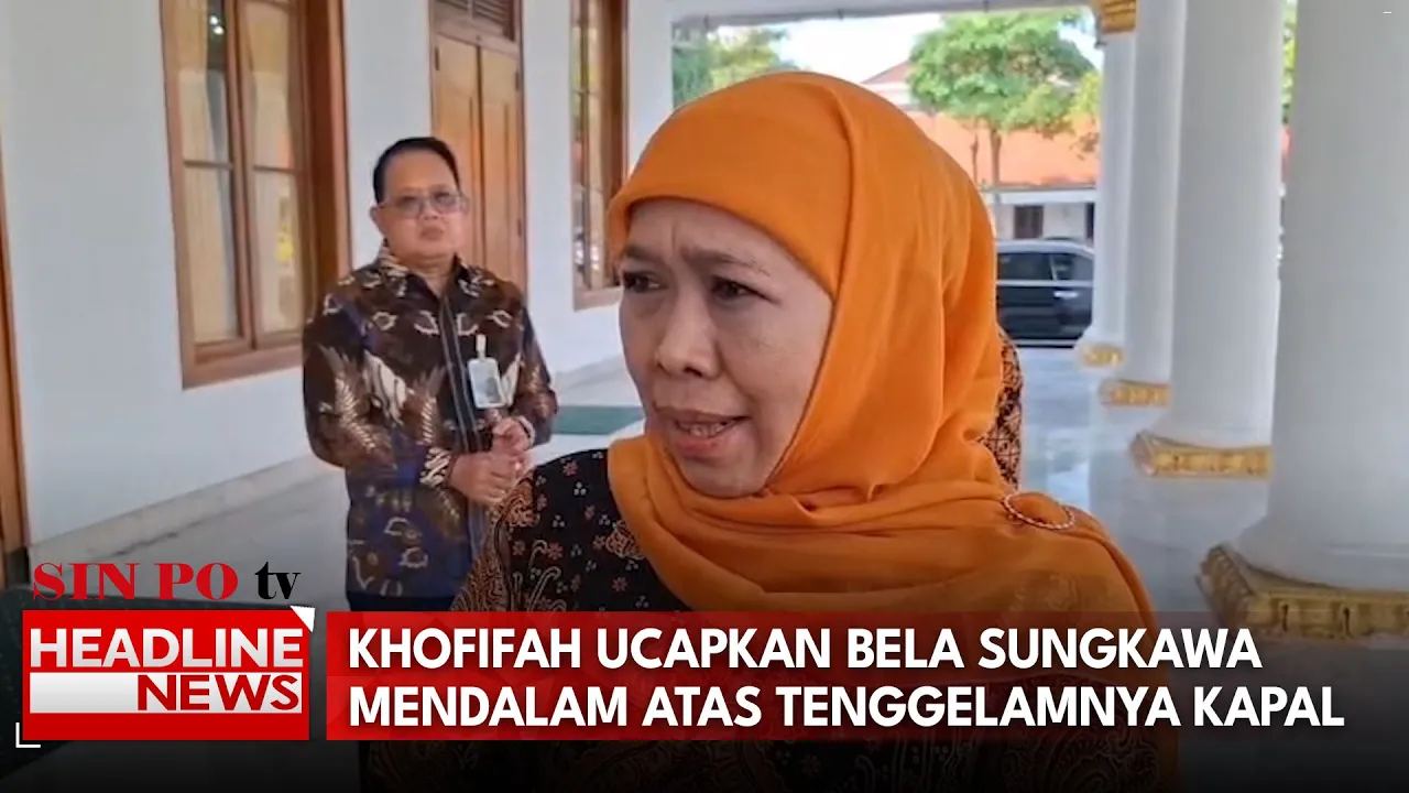 Khofifah Ucapkan Bela Sungkawa Mendalam Atas Tenggelamnya Kapal Tunu Pratama