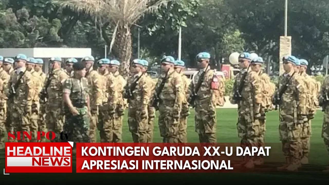 Kontingen Garuda XX-U Dapat Apresiasi Internasional