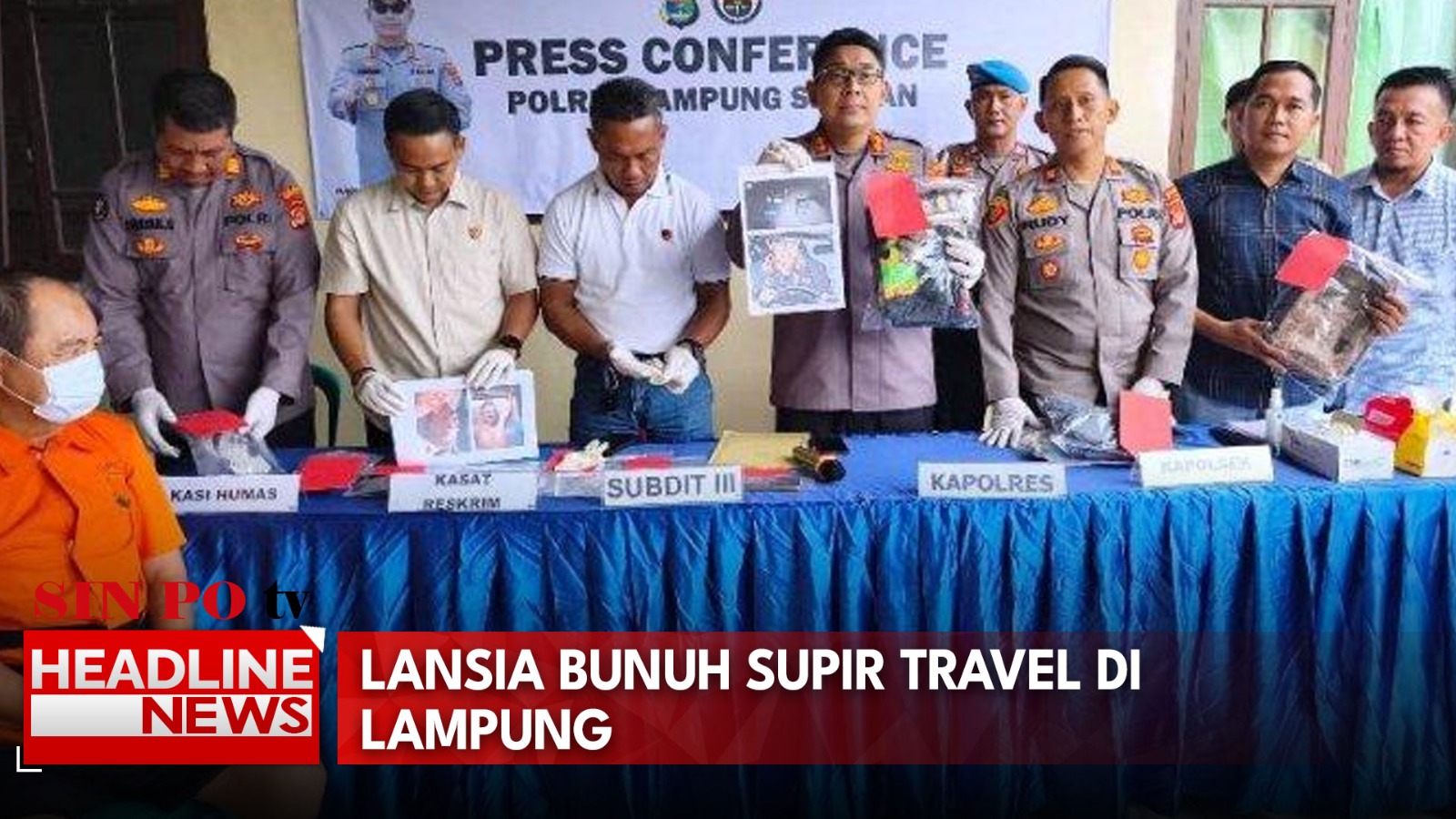 Lansia Bunuh Sopir Travel di Lampung