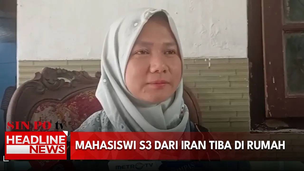 Mahasiswi S3 dari Iran Tiba di Rumah