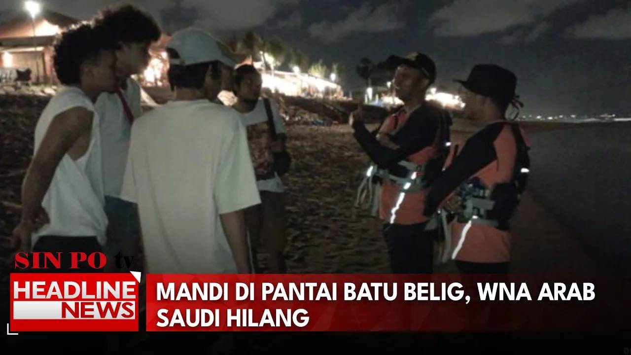 Mandi di Pantai Batu Belig, WNA Arab Saudi Hilang