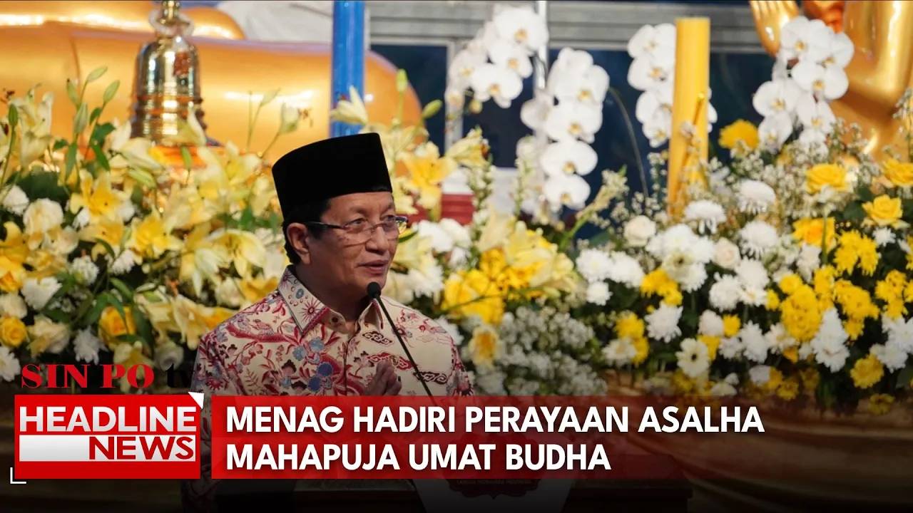 Menag Hadiri Perayaan Asalha Mahapuja Umat Budha