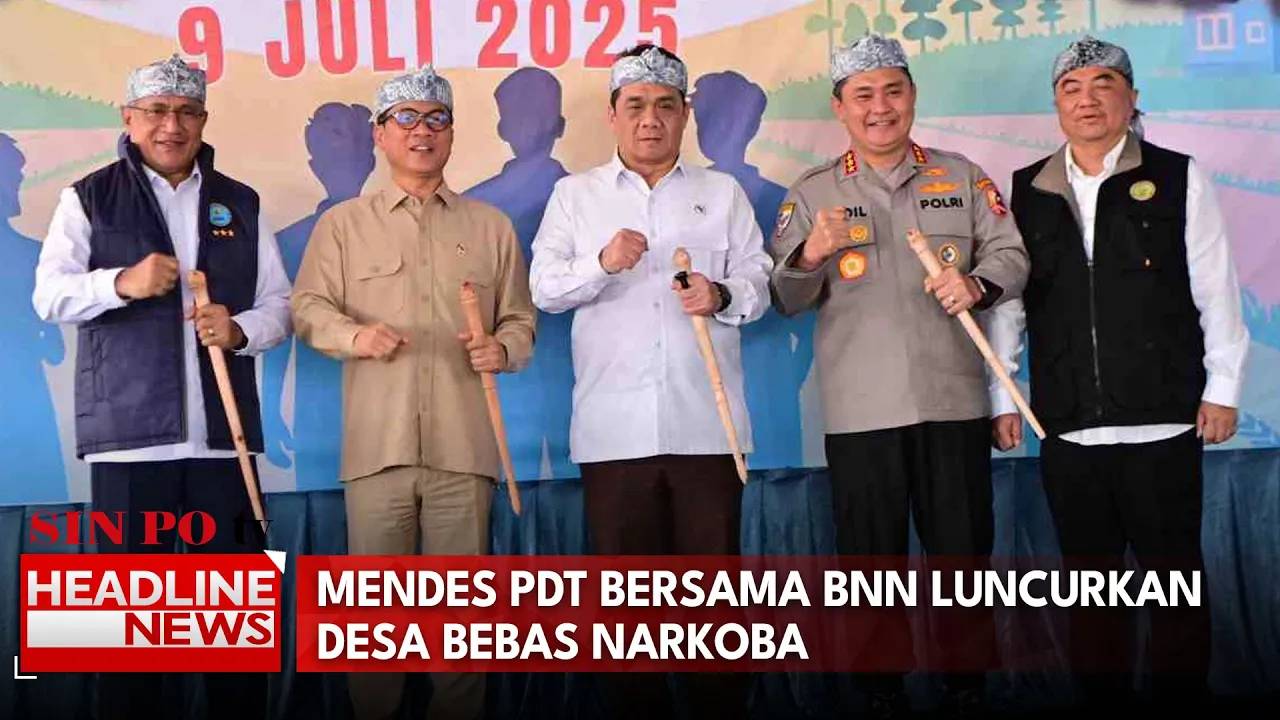 Mendes PDT Bersama BNN Luncurkan Desa Bebas Narkoba