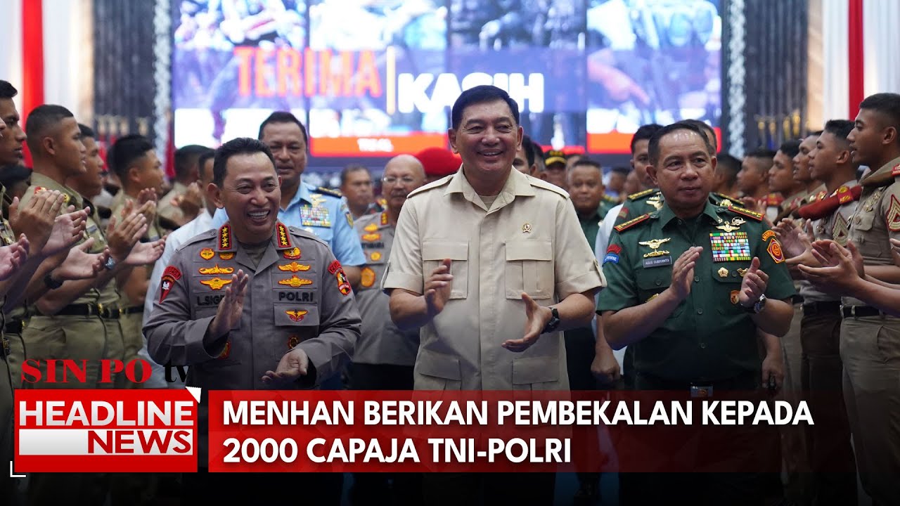 Menhan Berikan Pembekalan Kepada 2000 Capaja TNI-Polri