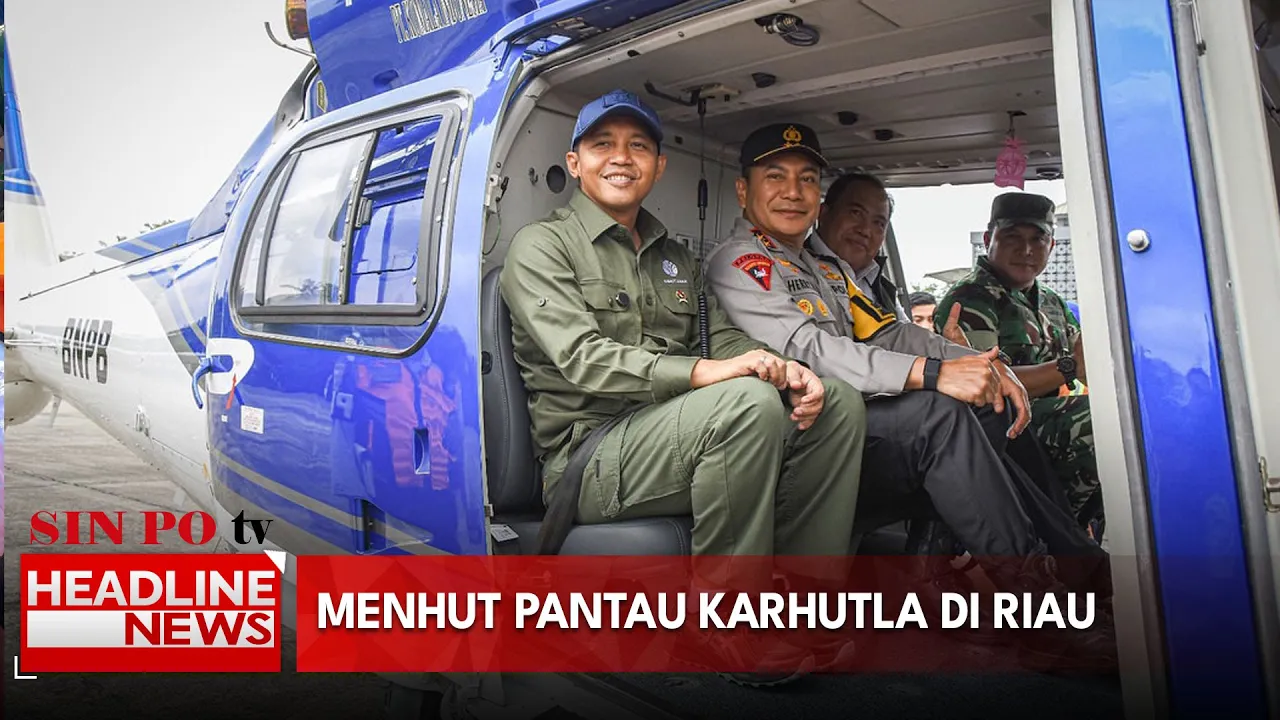 Menhut Pantau Karhutla Di Riau