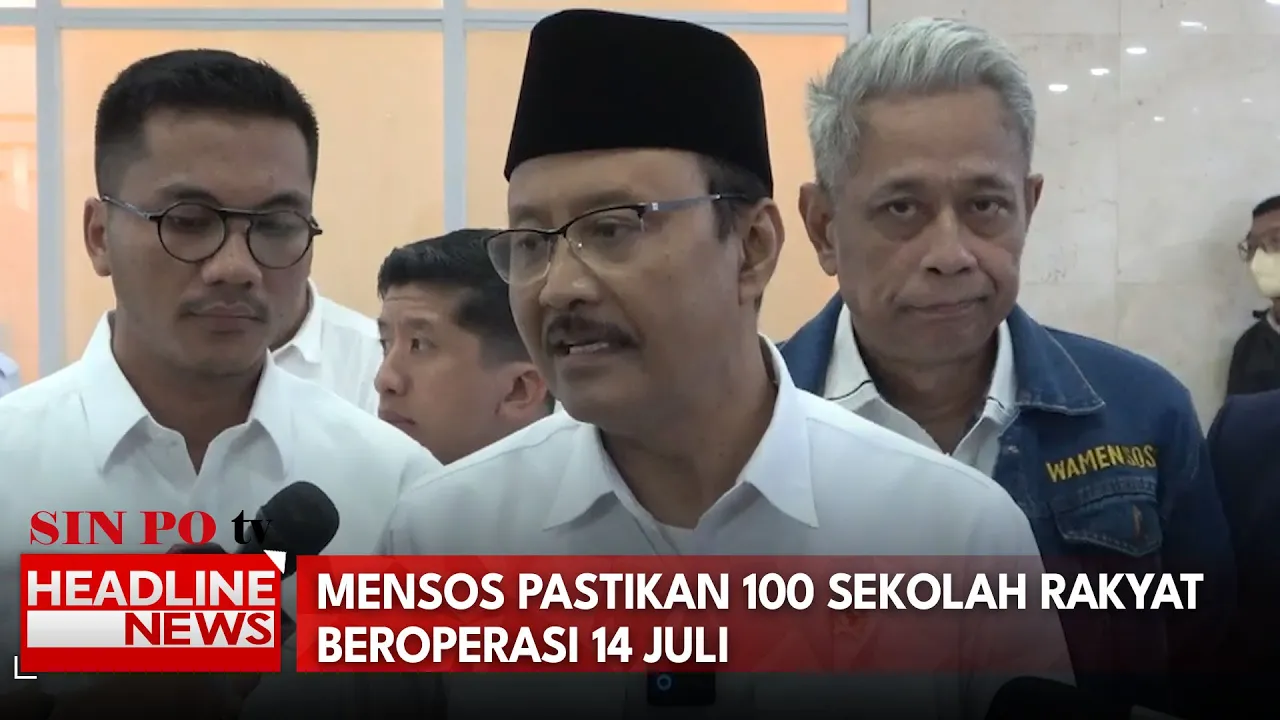 Mensos Pastikan 100 Sekolah Rakyat Beroperasi 14 Juli