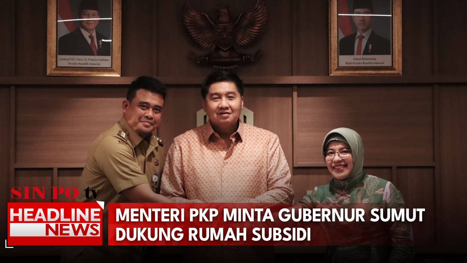 Menteri PKP Minta Gubernur Sumut Dukung Rumah Subsidi