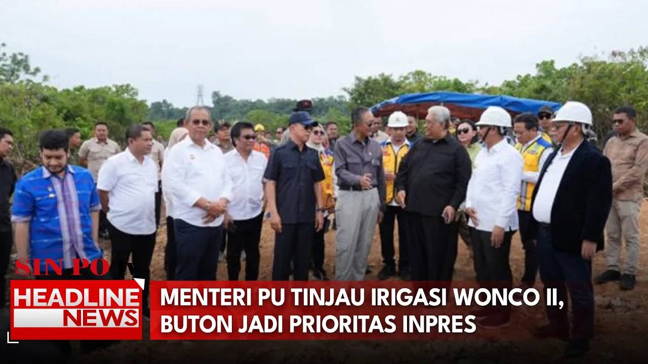 Menteri PU Tinjau Irigasi Wonco II, Buton Jadi Prioritas Inpres