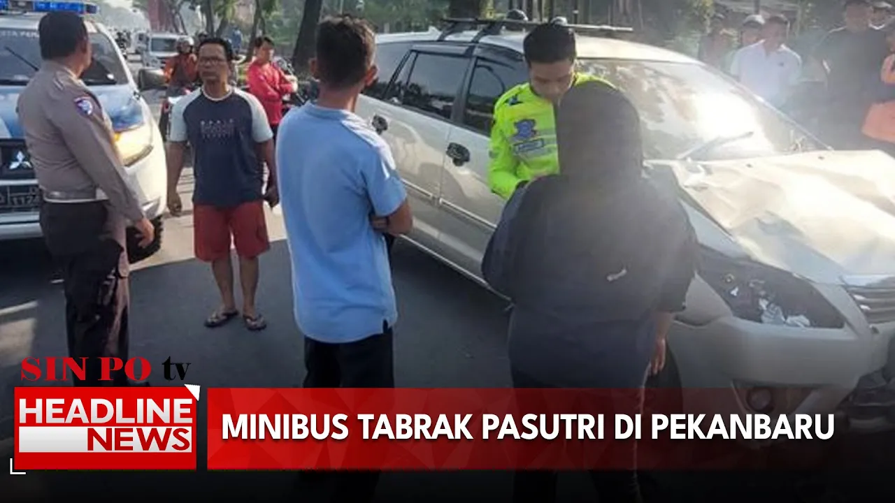 Minibus Tabrak Pasutri di Pekanbaru