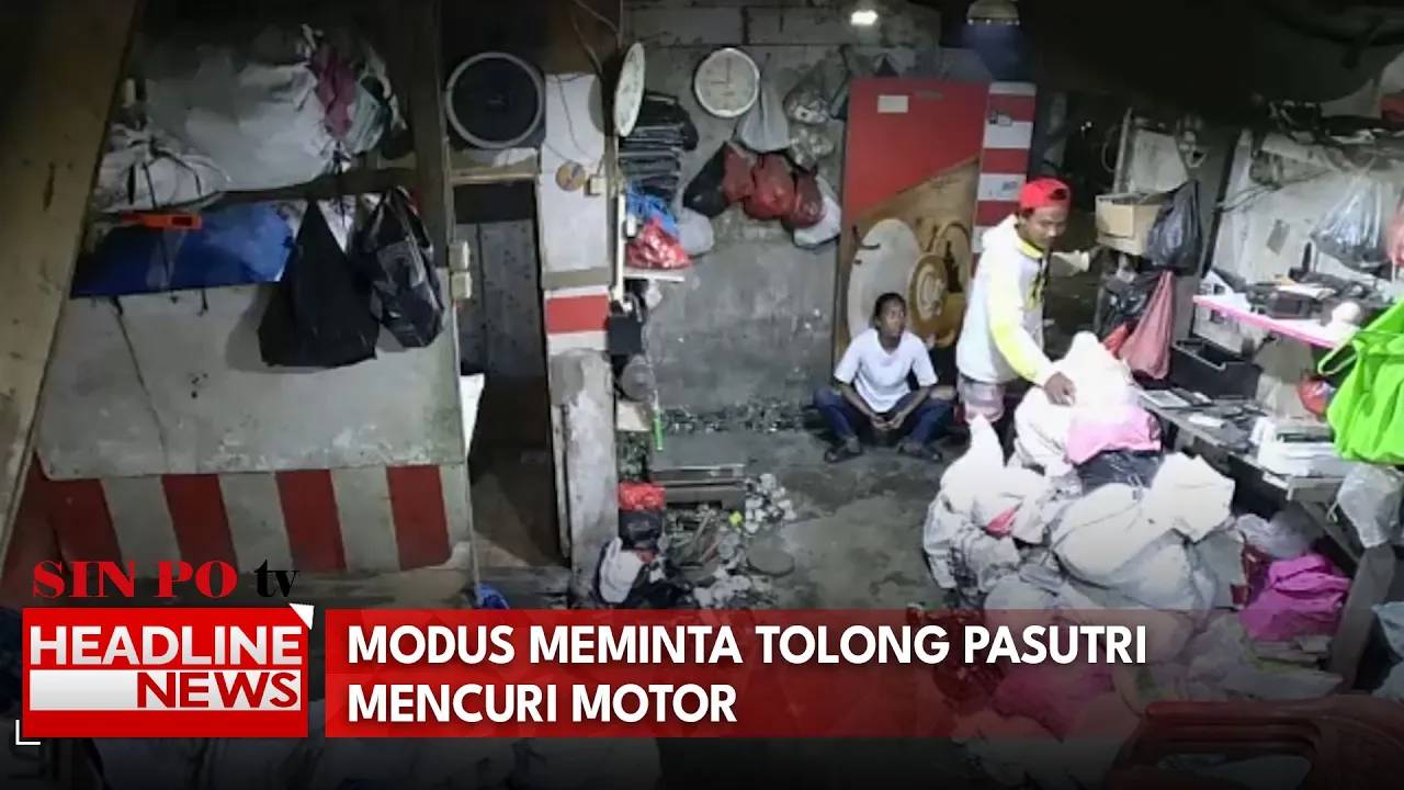 Modus Meminta Tolong Pasutri Mencuri Motor