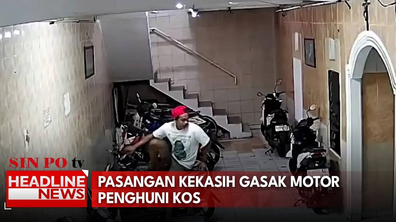 Pasangan Kekasih Gasak Motor Penghuni Kos