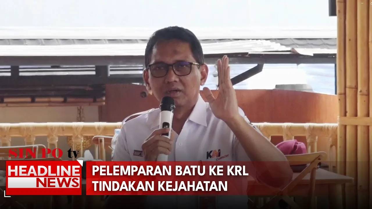Pelemaparan Batu ke KRL Tindakan Kejahatan