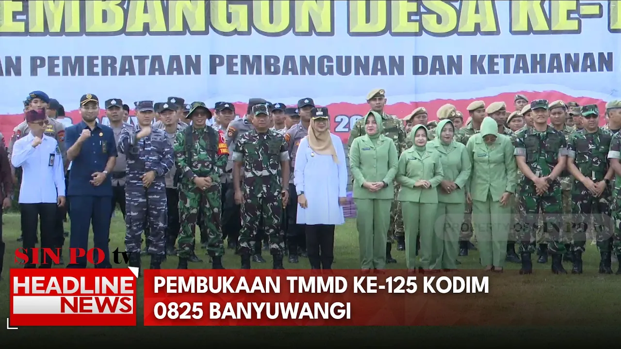 Pembukaan TMMD Ke-125 Kodim 0825 Banyuwangi
