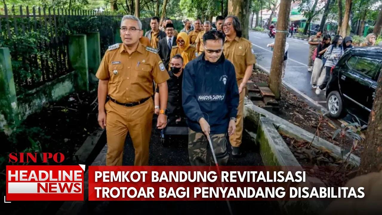 Pemkot Bandung Revitalisasi Trotoar Bagi Penyandang Disabilitas