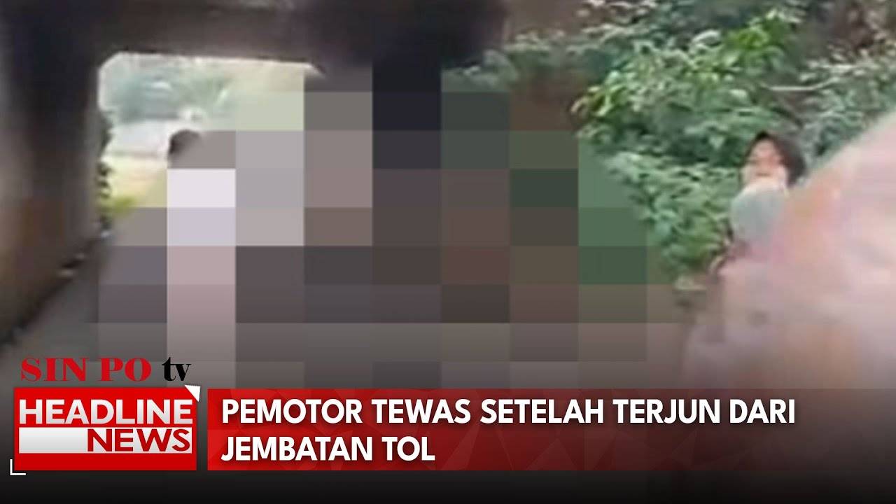 Pemotor Tewas Setelah Terjun dari Jembatan Tol