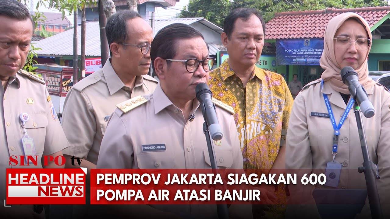 Pemprov Jakarta Siagakan 600 Pompa Air Atasi Banjir