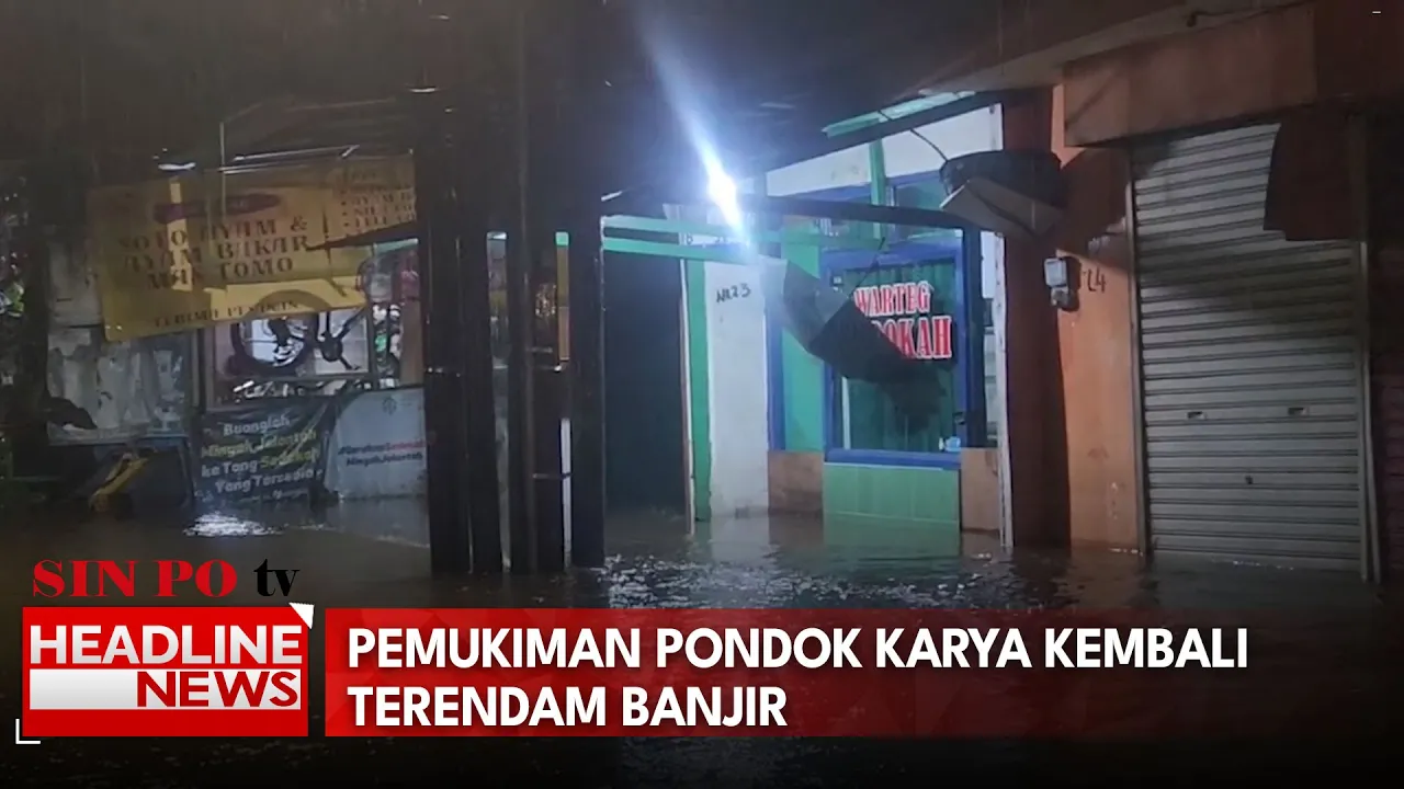 Pemukiman Pondok Karya Kembali Terendam Banjir