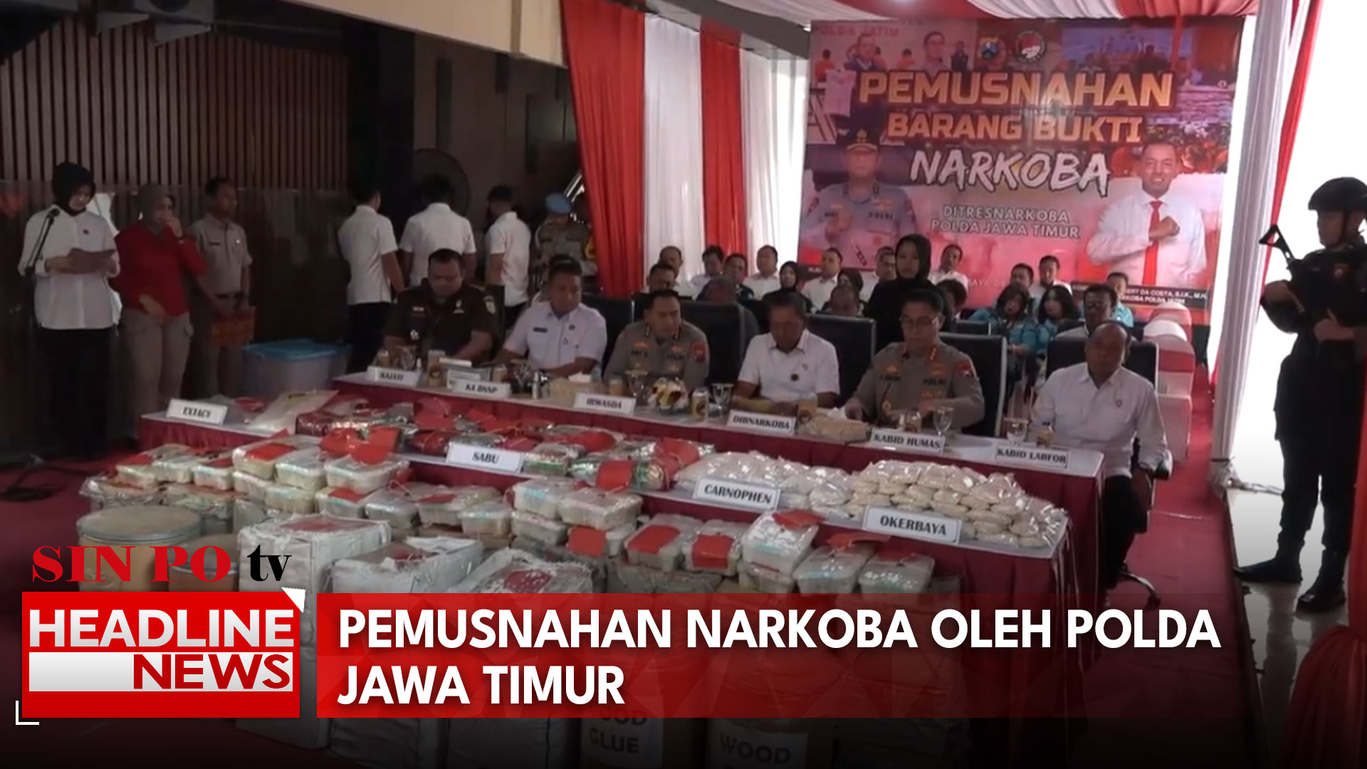 Pemusnahan Narkoba, Jatim Jadi Destinasi Market Narkoba Favorit