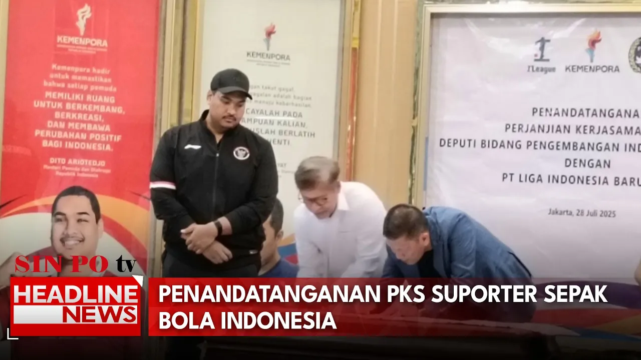 Penandatanganan PKS Suporter Sepak Bola Indonesia