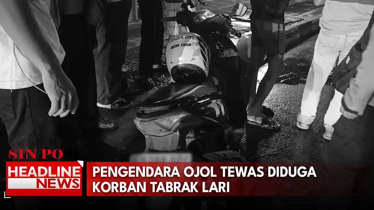 Pengendara Ojol Tewas Diduga Korban Tabrak Lari