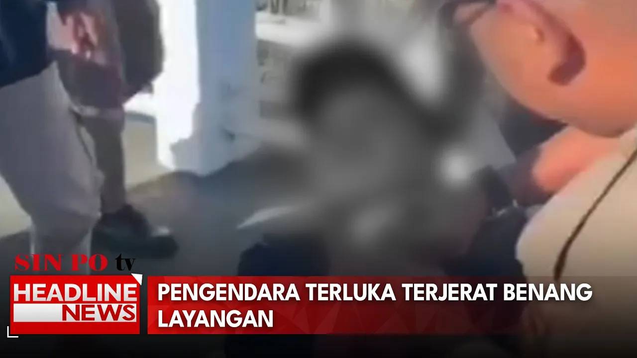 Pengendara Terluka Terjerat Benang Layangan