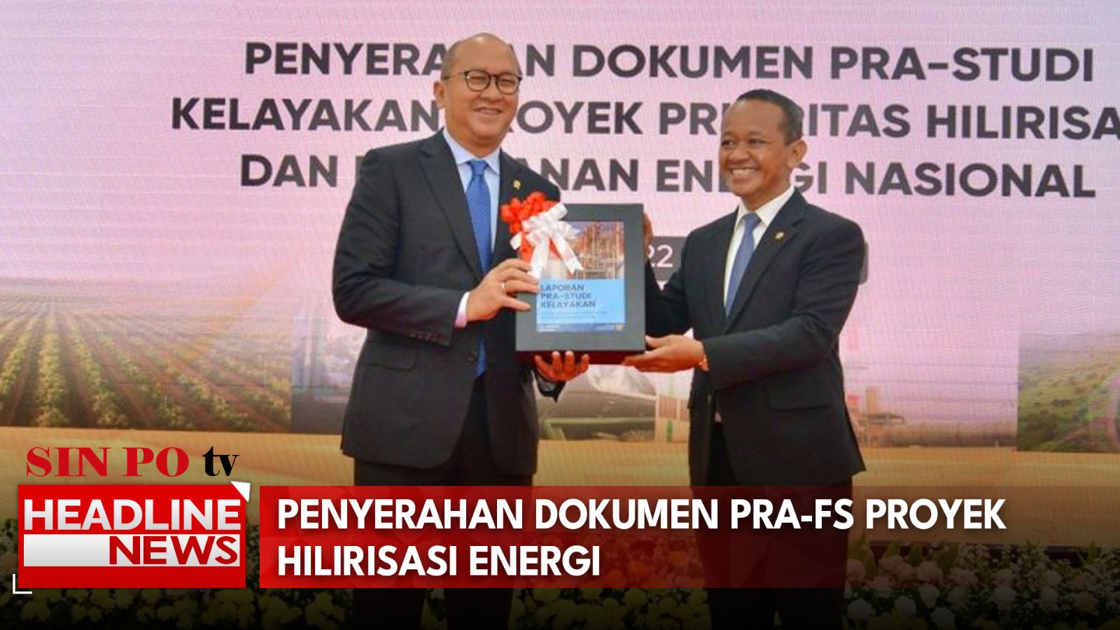 Penyerahan Dokumen Pra-FS Proyek Hilirisasi Energi